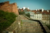 WARSAW_062, warsaw, city, old town, houses, townhouses, fortifications,, staircase, architecture, la