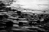 LANDSCAPE 0018, water, bottom, stones, light, shadow, landscape, photography, black white, B&W,