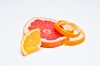 FRUITS 0072, fruit, orange, grapefruit, orange peel, citrus, nature, still life, photography, color,