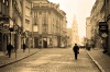 GRODZKA 0001A, street, grodzka, church, st. andrew, krakow old town, photography, sepia, architectur