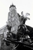 MARIACKI 0001B, church, basilica mariacka, main square, krakow old town, photography, black white, a